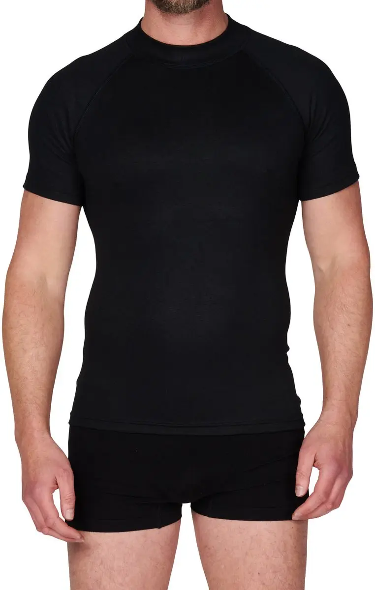 Ten Cate Thermo Shirt Short Sleeve Heren - S - Zwart