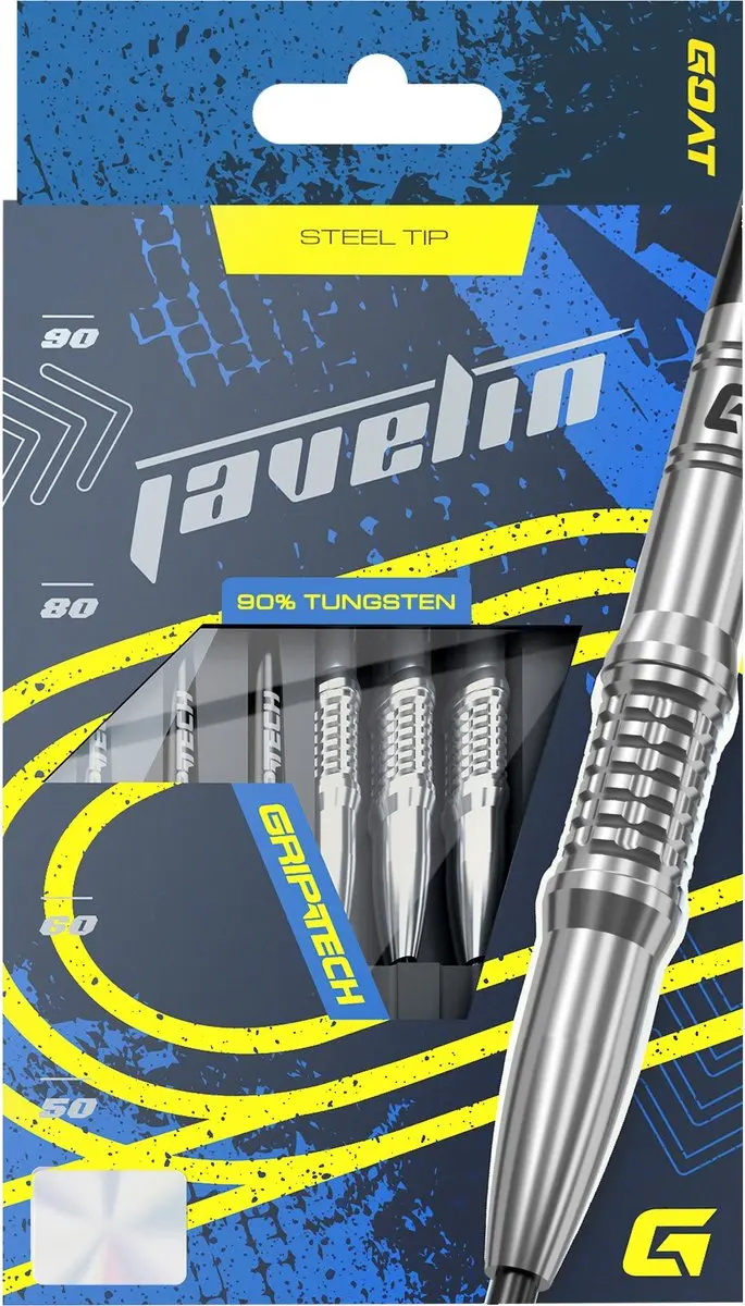 goat Javelin 90% Dartpijlen - 3 Stuks - Zilver
