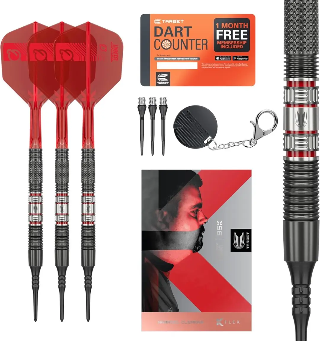 Target Gabriel Clemens 95K Soft Tip Dartpijlen - 95% Wolfraam - 19g