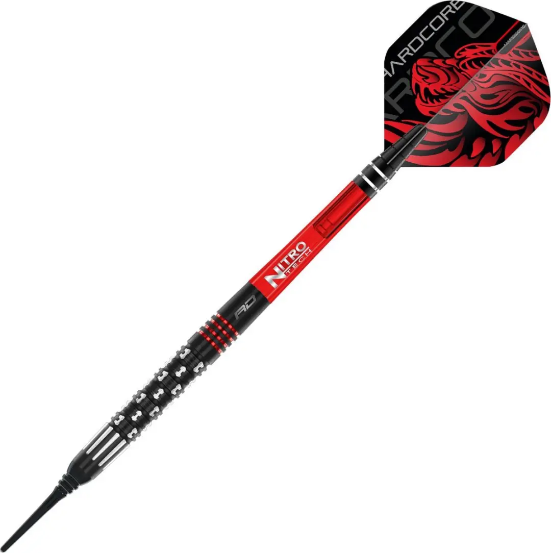 Red Dragon Jonny Clayton Premier League SE 90% Darts - 3 Stuks - Zwart/Zilver/Rood