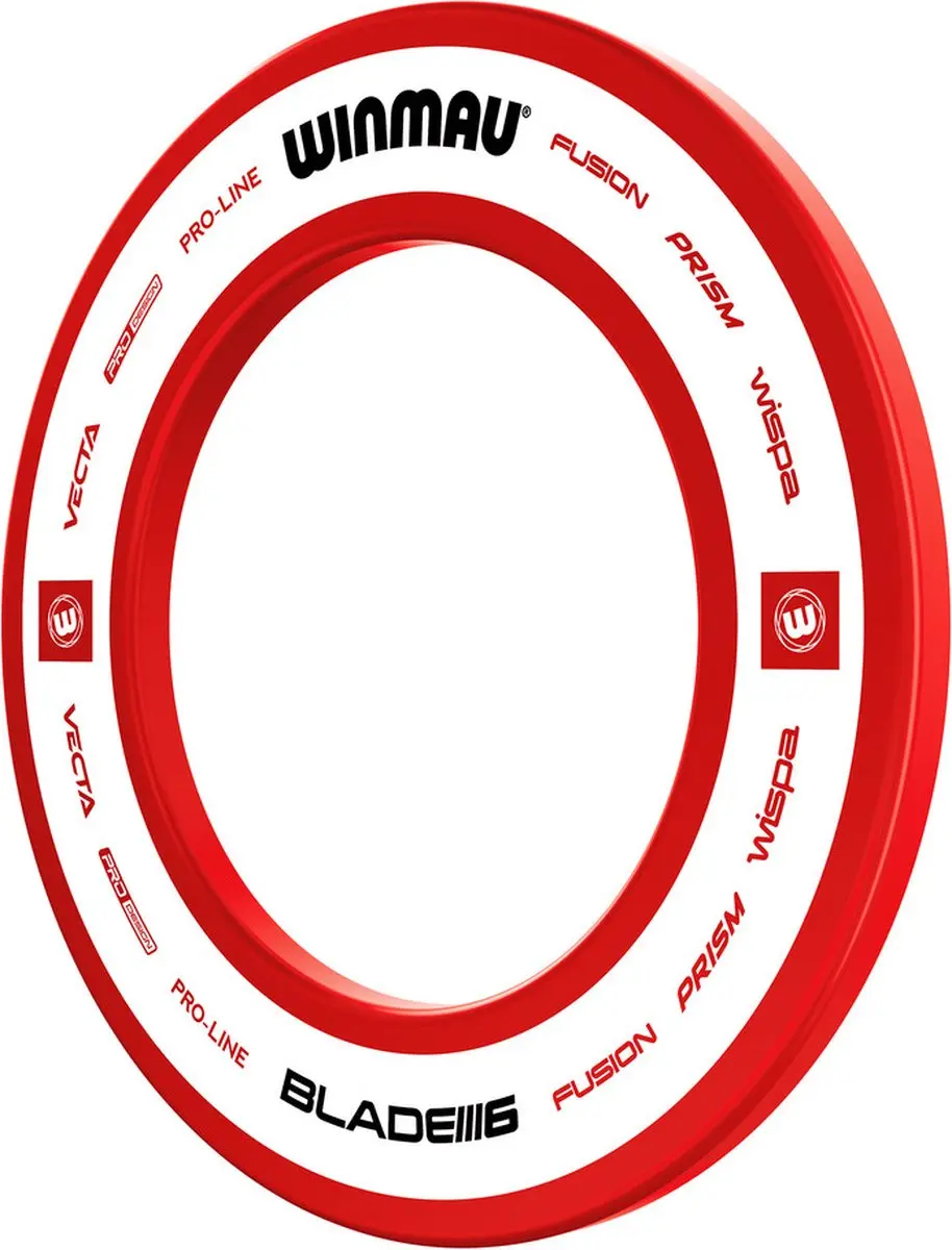 Winmau Pro Line Blade 6 2.0 Dartbord - Rood/Wit - afbeelding 6 van 6