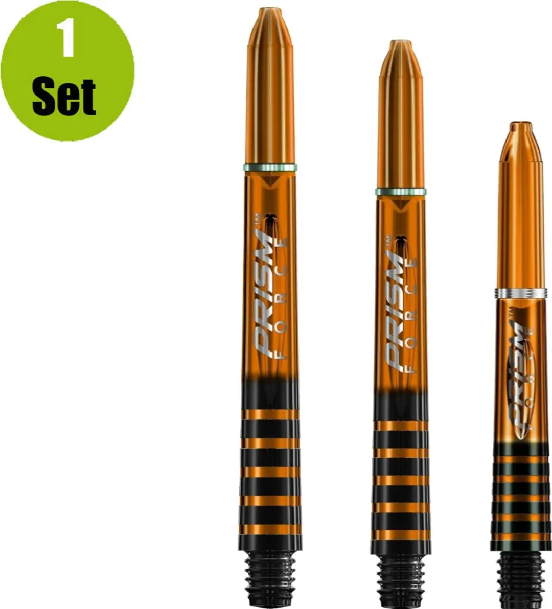 Winmau Prism Force Dart Shafts - 3 Stuks - Oranje