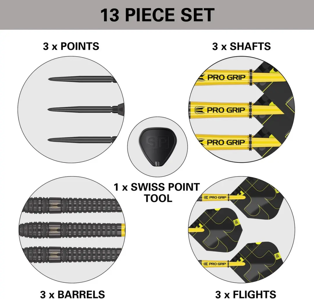 Target Darts Bolide Void Steel Tip 03 - 22g - 90% Tungsten - 3 Stuks