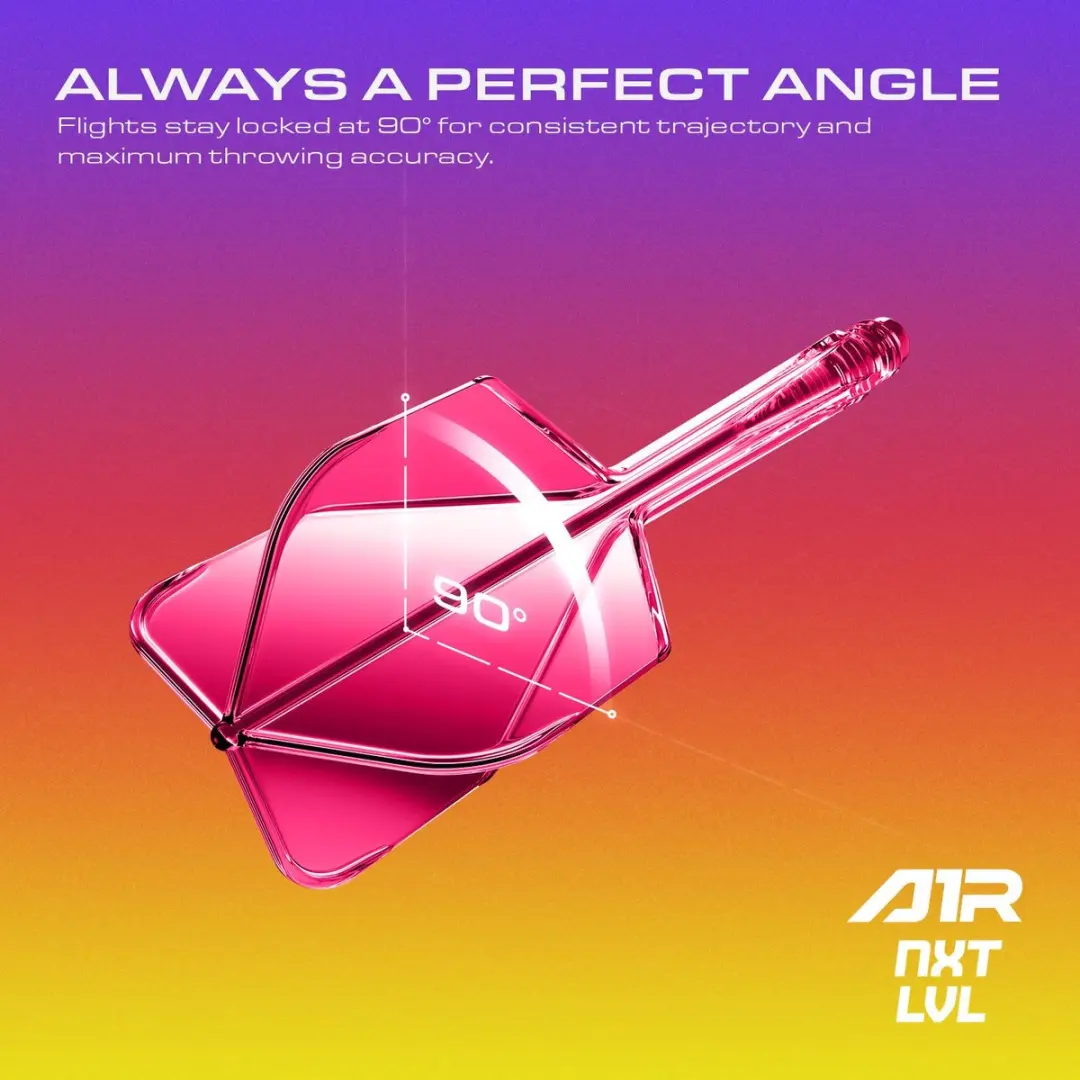 goat Air Neon Pink NO6 Dart Flights - 3 Stuks