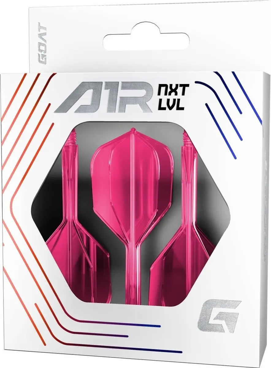 goat Air Neon Pink NO6 Dart Flights - 3 Stuks