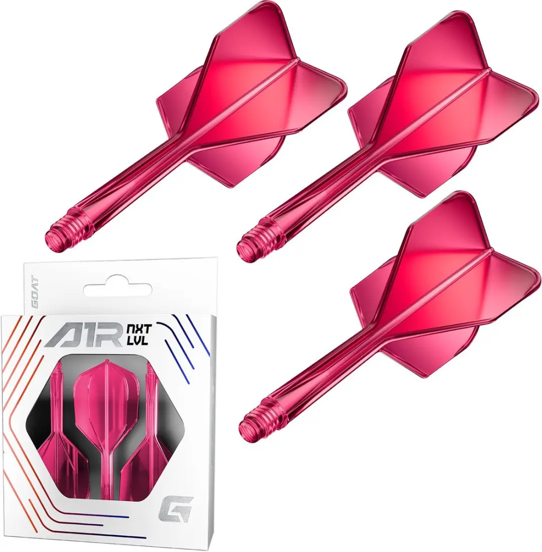 goat Air Neon Pink NO6 Dart Flights - 3 Stuks