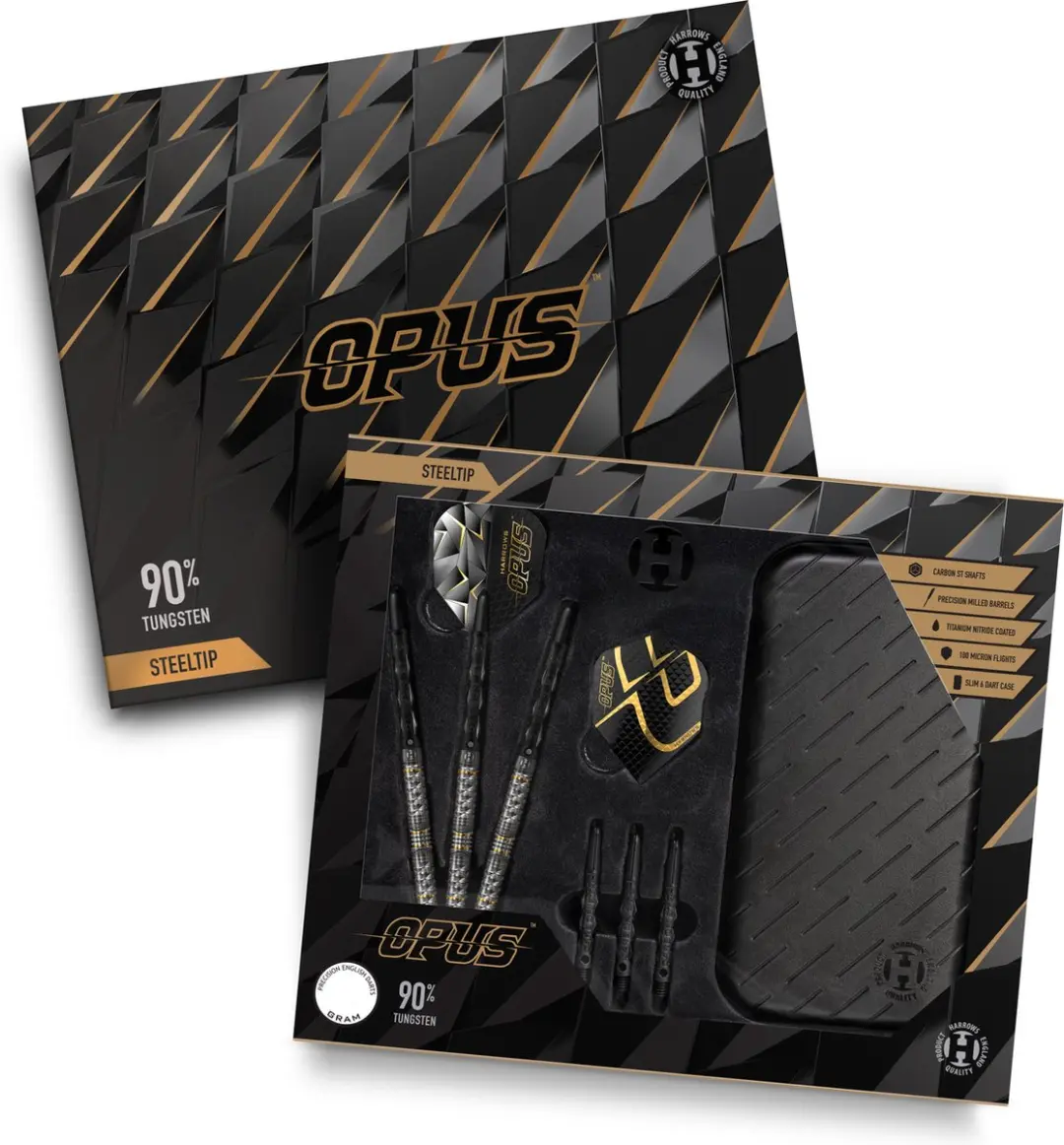 Harrows Opus 90% Tungsten 22gr - 3 Stuks - Zwart
