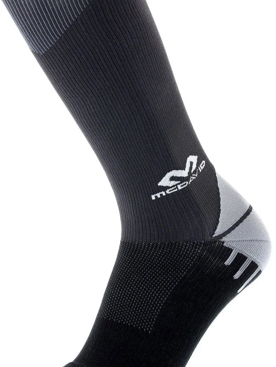 McDavid Elite Compressiesokken 8842R XL - Zwart/Grijs
