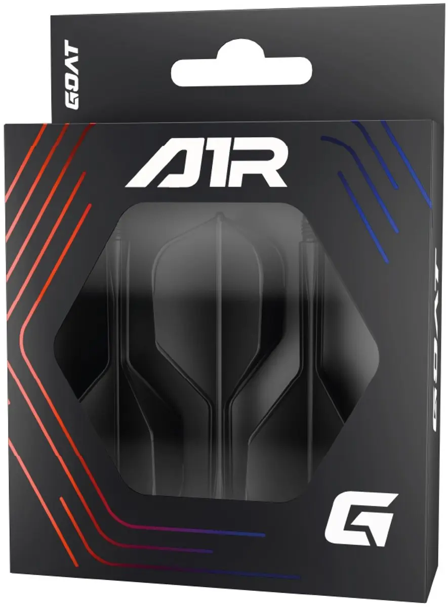 goat Air Black NO6 Dart Flights - 3 Stuks - afbeelding 6 van 6