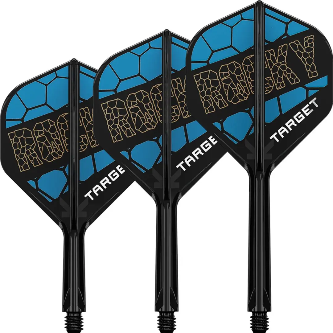 Target K-Flex Josh Rock NO2 Dart Flights - 3 Stuks - Blauw/Zwart