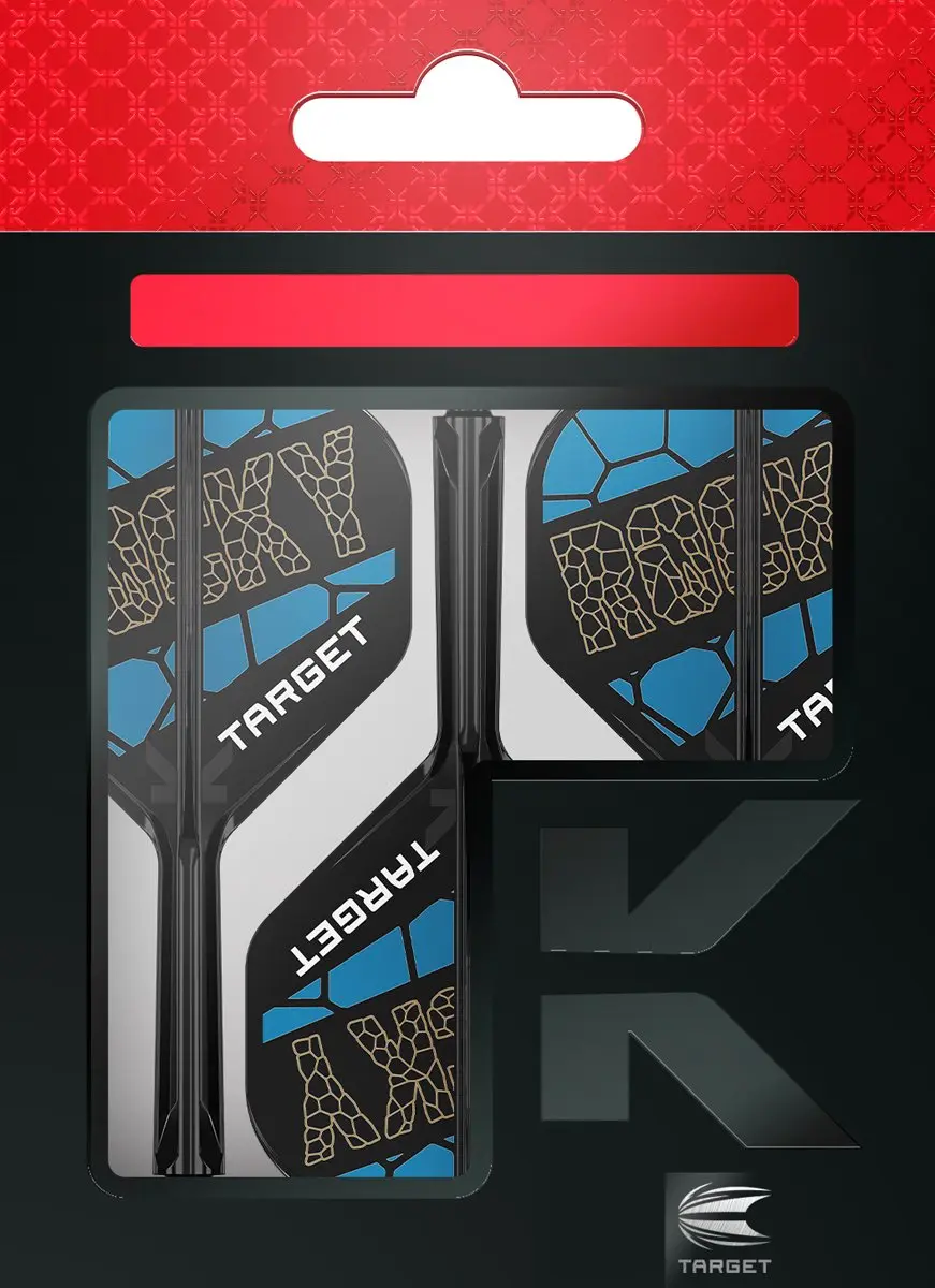 Target K-Flex Josh Rock NO2 Dart Flights - 3 Stuks - Blauw/Zwart