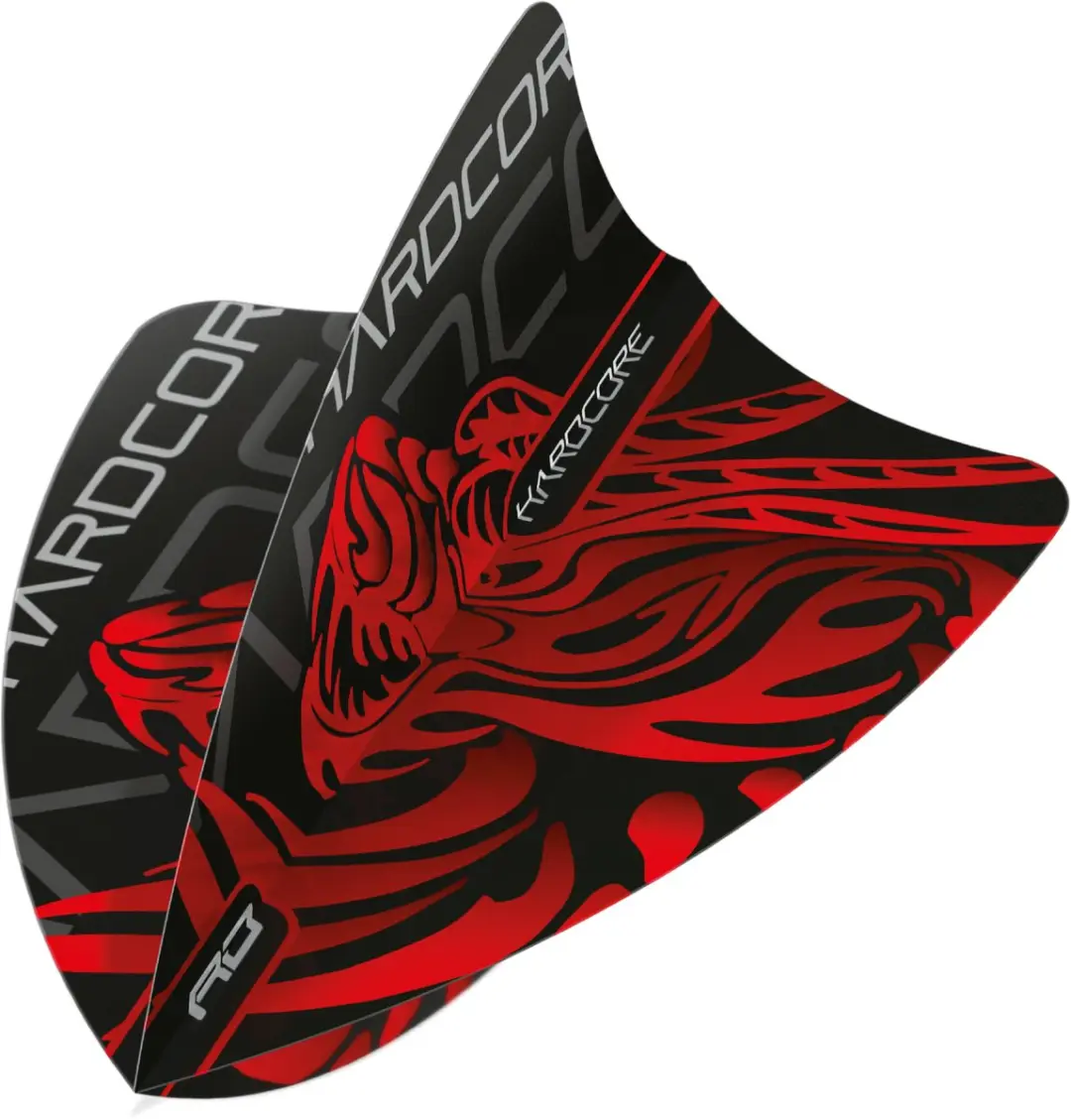 Red Dragon Jonny Clayton Hardcore Dragon Freestyle Dart Flights - 3 Stuks - Zwart