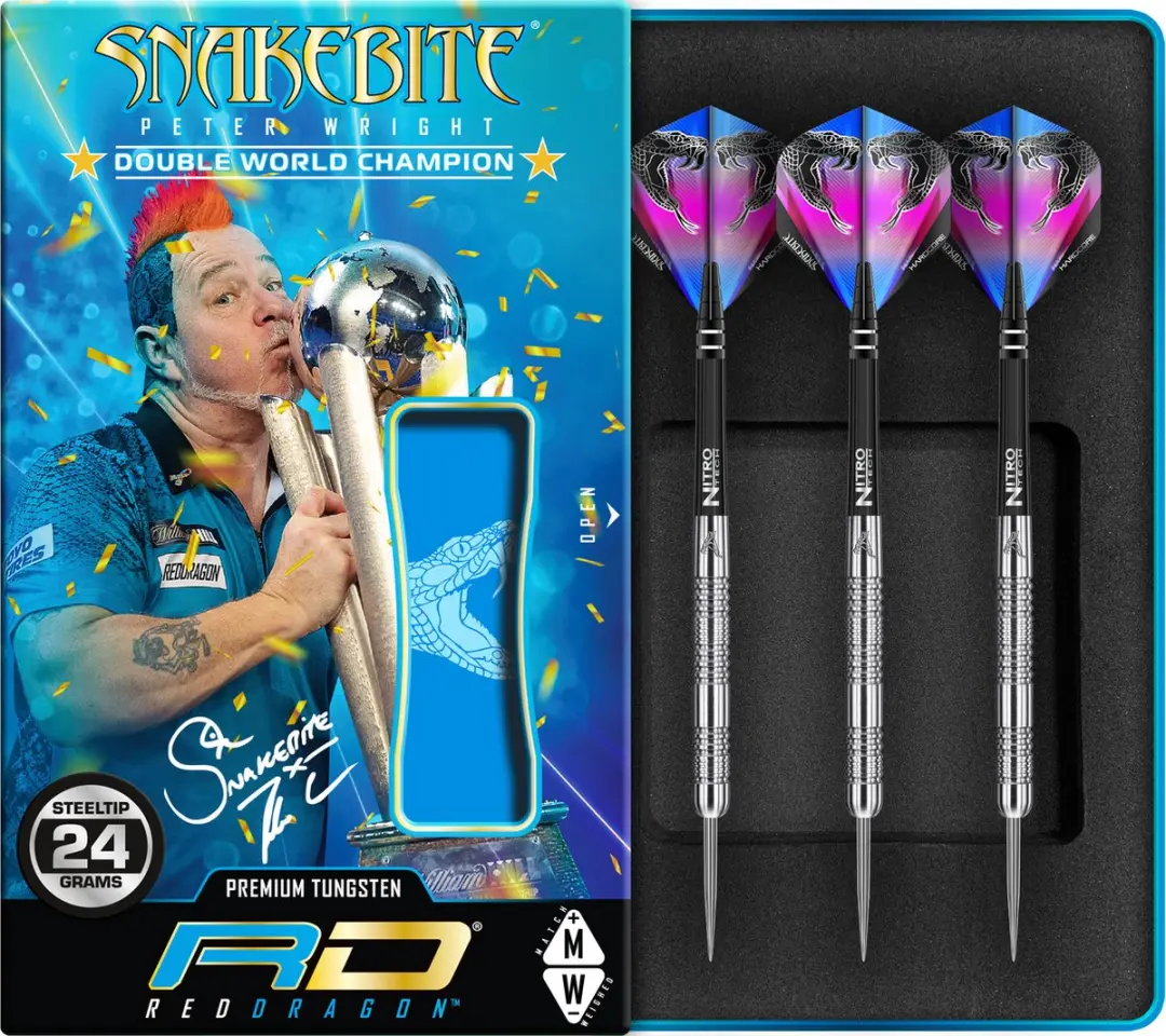 Red Dragon Peter Wright 85% Snakebite 11 Dartpijlen