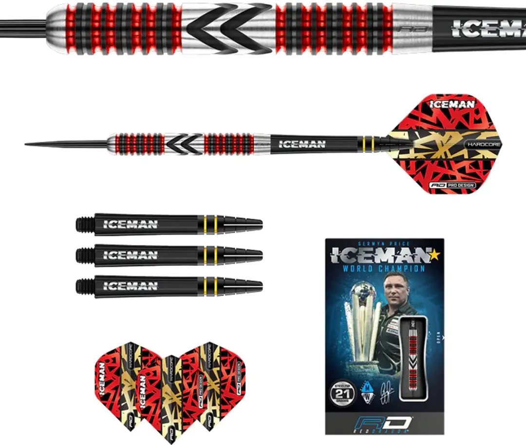 Red Dragon Gerwyn Price Firebird Dartpijlen - 3 Stuks