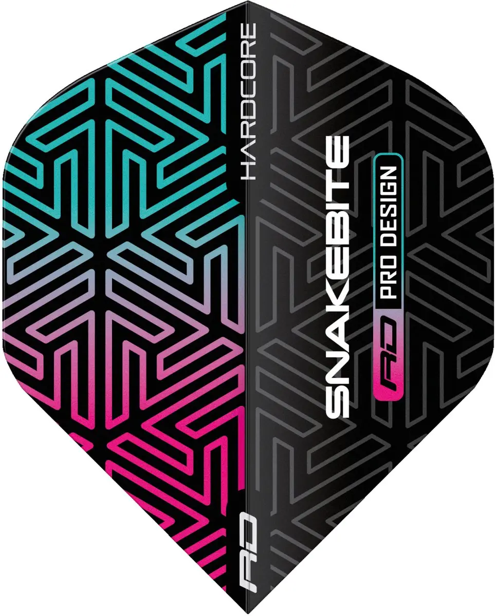 Red Dragon Peter Wright Hardcore Snakebite Dart Flights - TF6822 - 3 Stuks