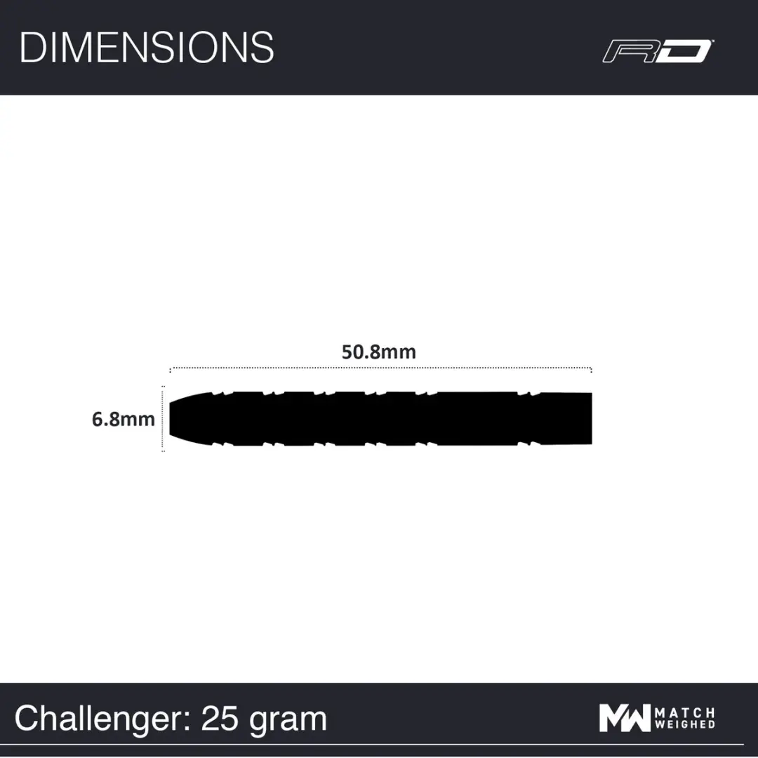 Red Dragon Gerwyn Price Iceman Challenger 80% Dartpijlen - 3 Stuks - ZilverBlauw - afbeelding 6 van 6