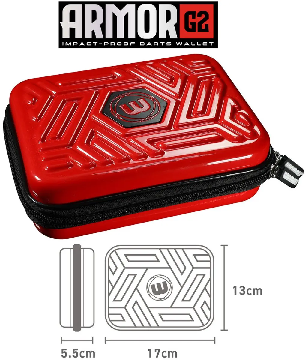 Winmau Armor G2 Red Dart Case - Rood