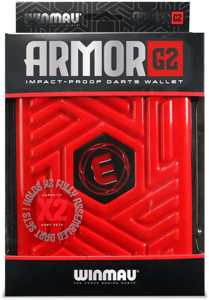 Winmau Armor G2 Red Dart Case - Rood