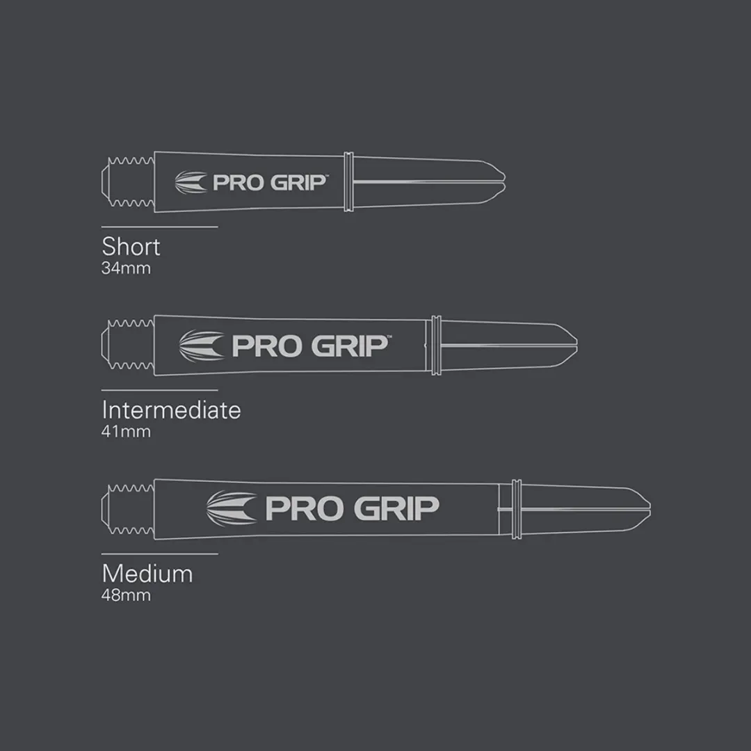 Target Pro Grip 3 Dart Shafts Geel - 3 Stuks