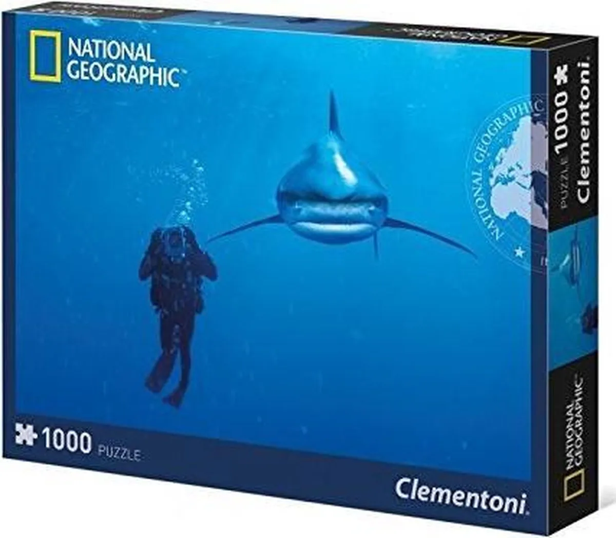 Clementoni National Geographic Whitetip Shark Legpuzzel 1000 Stuks