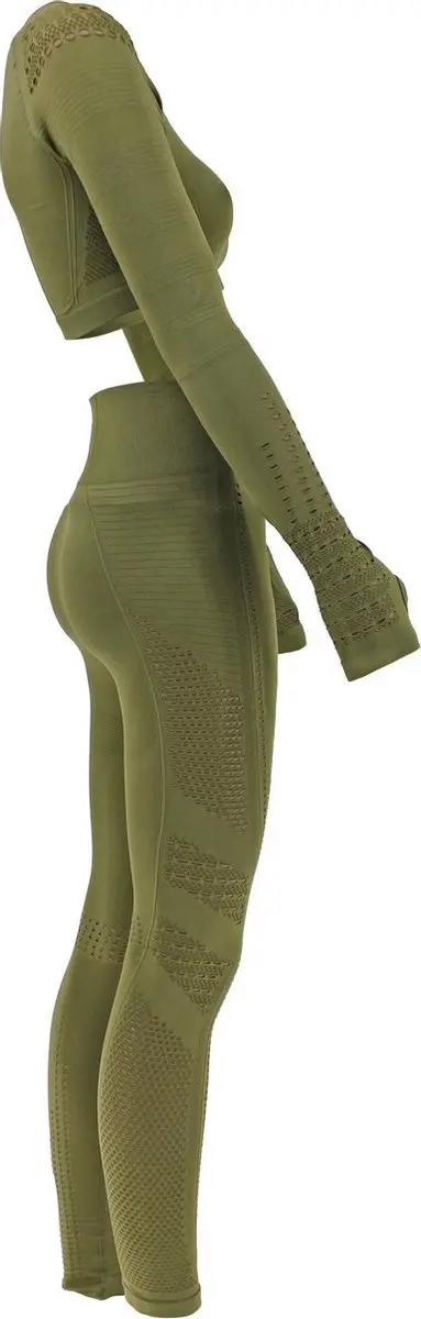 Legend Sport Trainingspak Legging Army - L - Groen