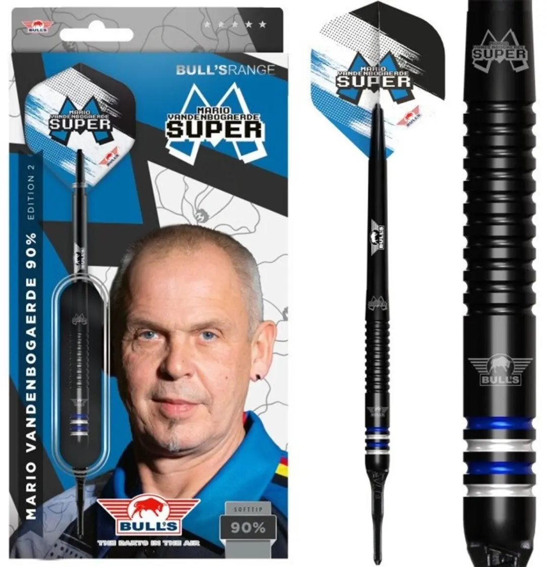 Bull's Mario VandenBogaerde E2 Dartpijlen 90% Tungsten 20g - 3 Stuks - afbeelding 6 van 6