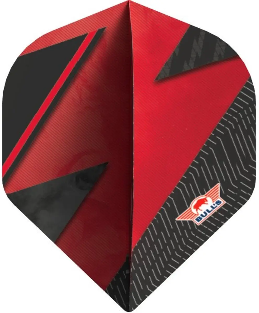 Bull's Series 100 Lightning Red Dart Flights BU-51009 - 3 Stuks