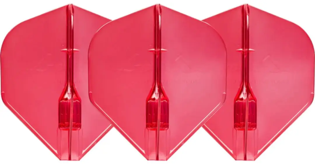 L-Style Fantom EZ L1 Standard Dart Flights FP2104 - 3 Stuks - Rood/Transparant