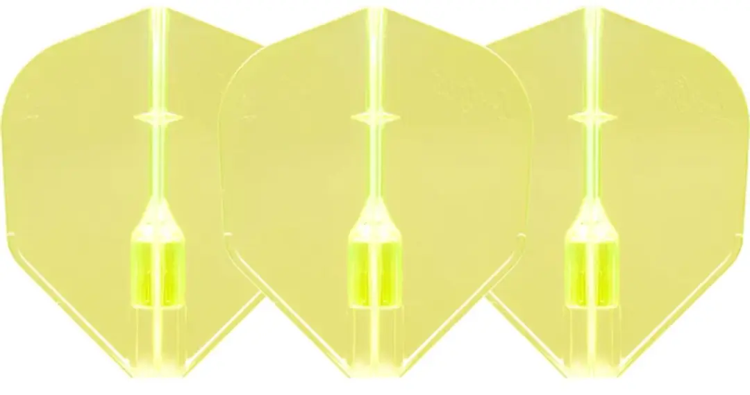L-Style Fantom EZ L3 Shape Dartvleugels - Neon Geel - 3 Stuks