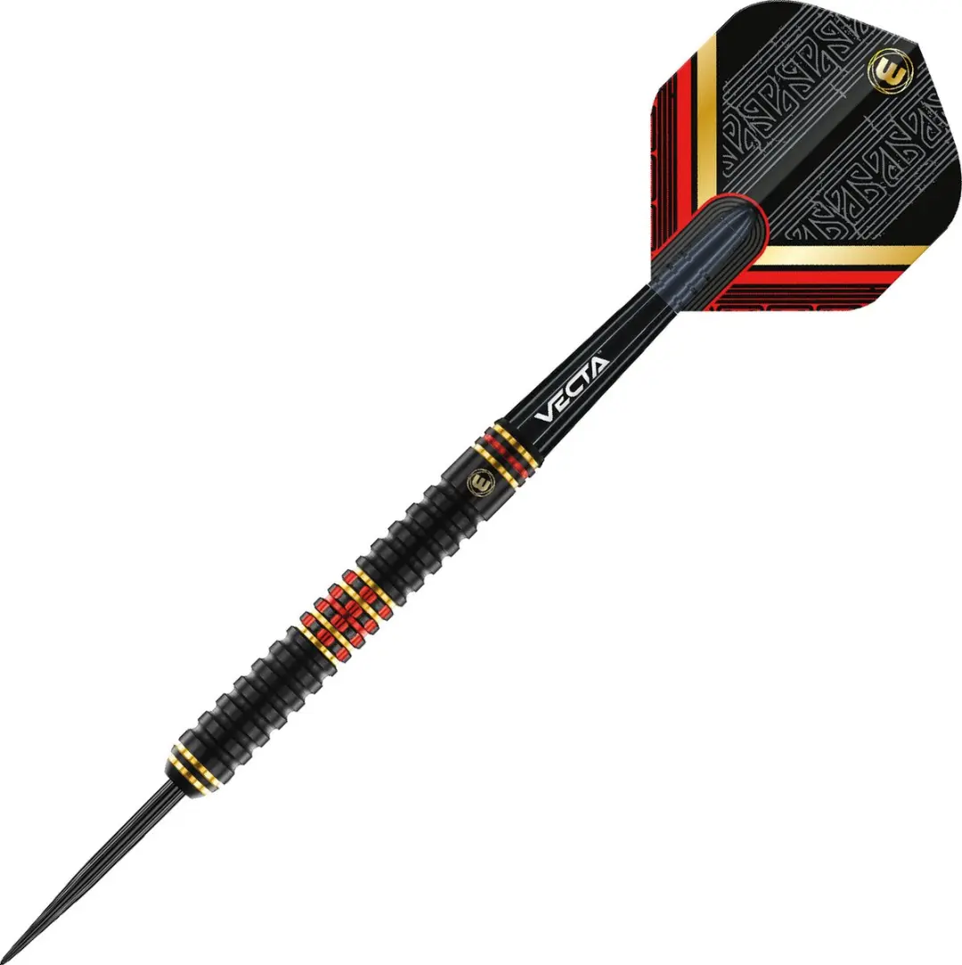 Winmau Valhalla Dual Core Dartpijlen - 3 Stuks - Goud/Zwart/Rood