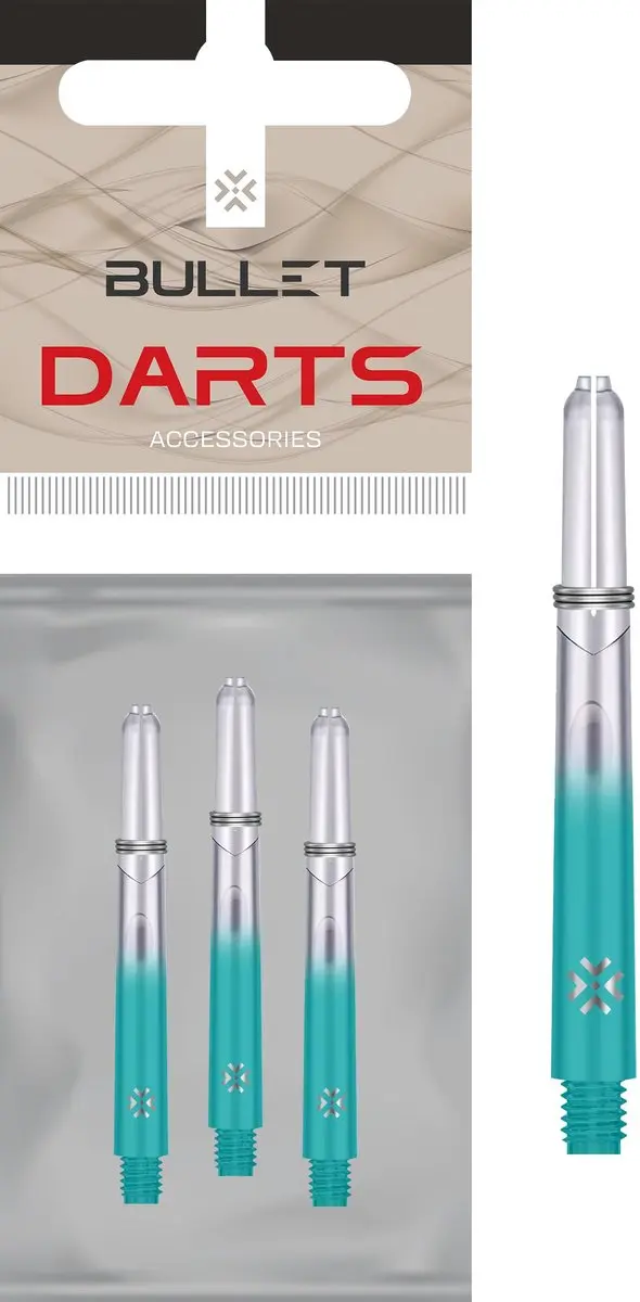 Bullet Shafts 48mm Blauw - 3 Stuks