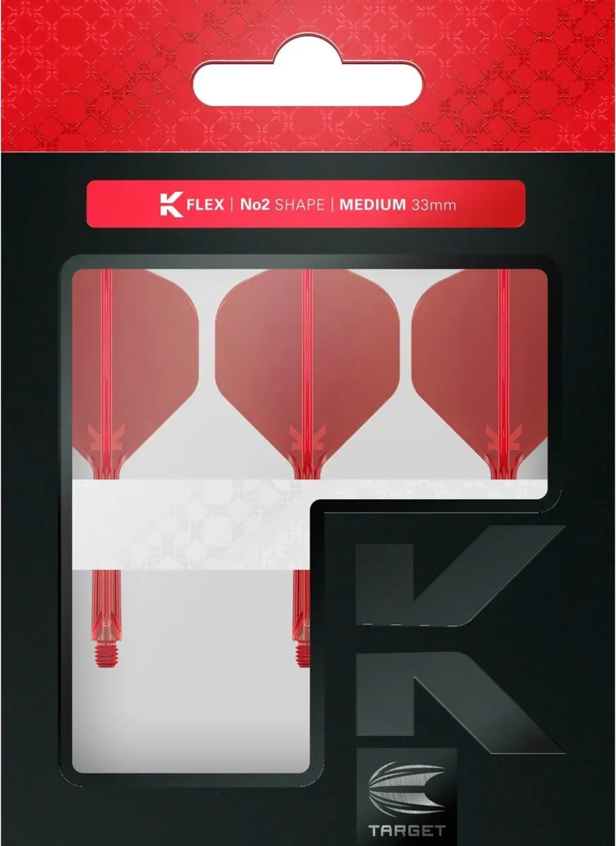 Target K-Flex Red NO2 Dart Flights 19mm - 1 Stuk
