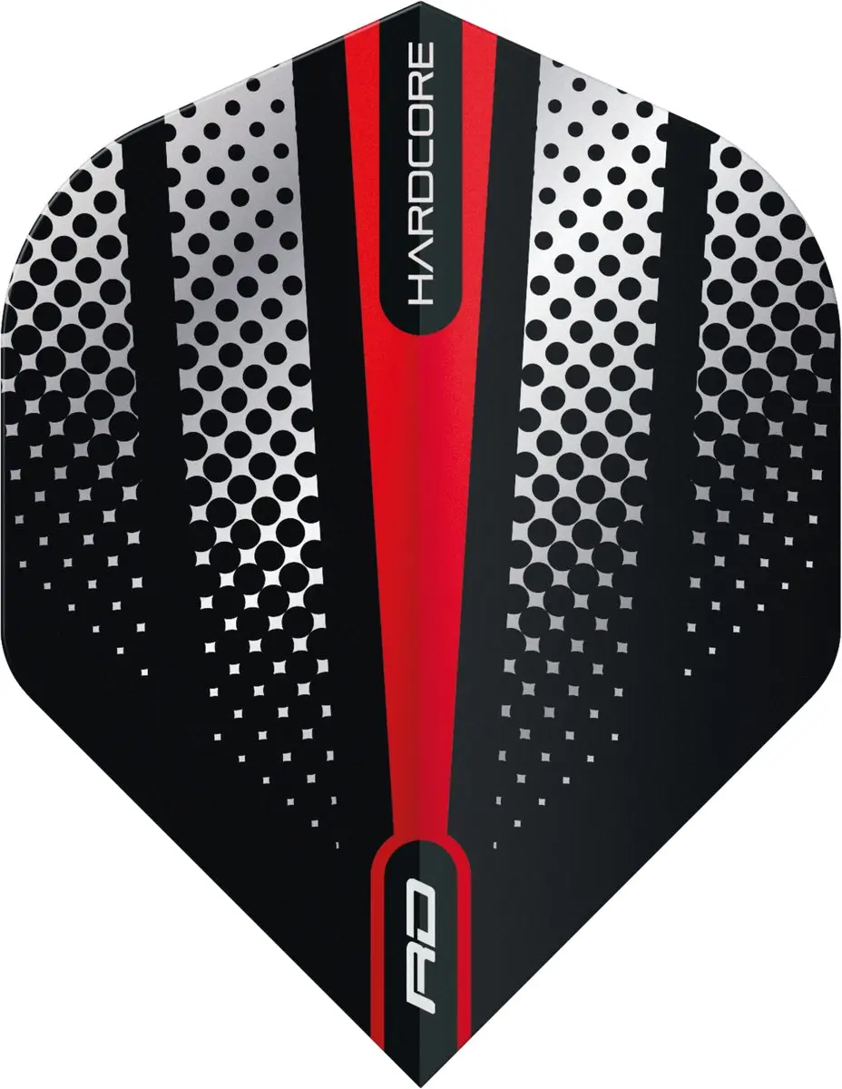 Red Dragon Hardcore Radical Red Flash Dart Flights TF6512 - 3 Stuks