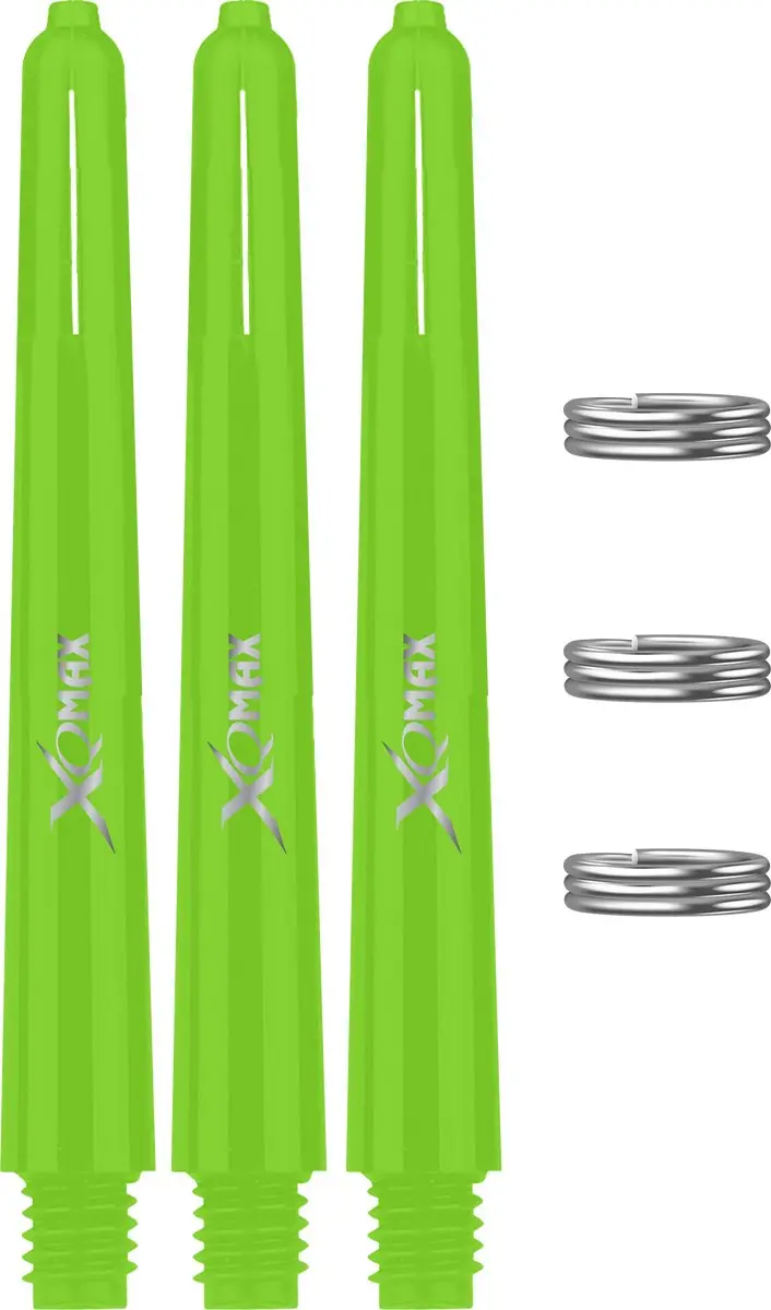 XQMax Dart Shafts Groen41 - 15 Stuks (5x3) - Groen