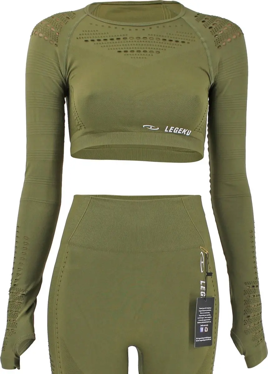 Legend Sport Top Army Green L