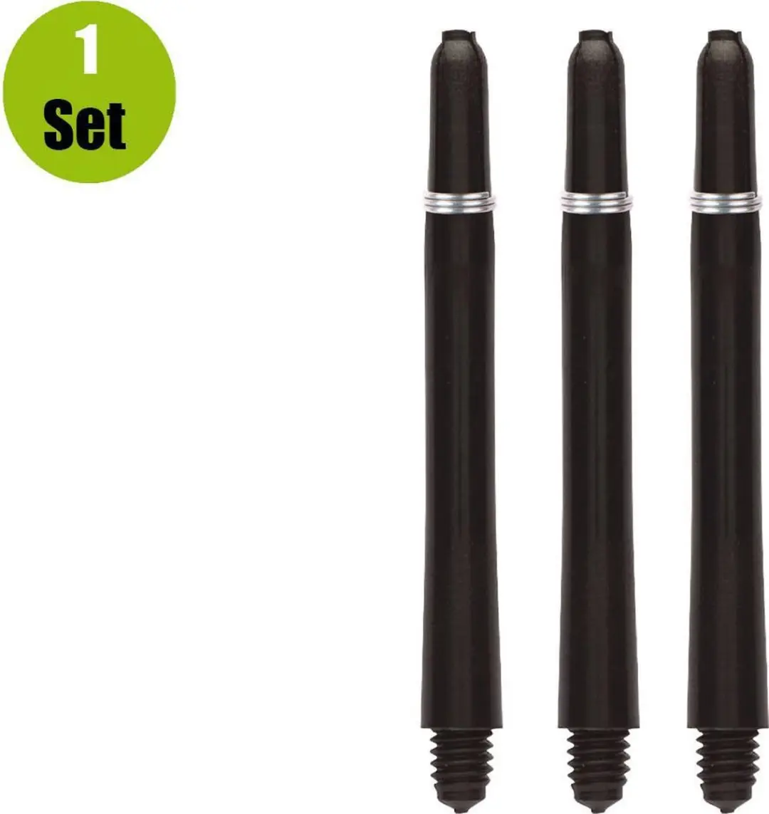 Winmau Dart Shafts Nylon 7100.201 - 3 Stuks - Zwart