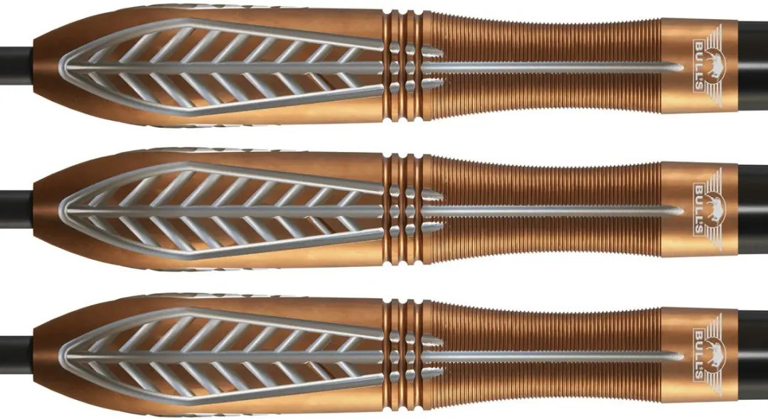 Bull's Bronzo Nova Dartpijlen 3 Stuks - Brons