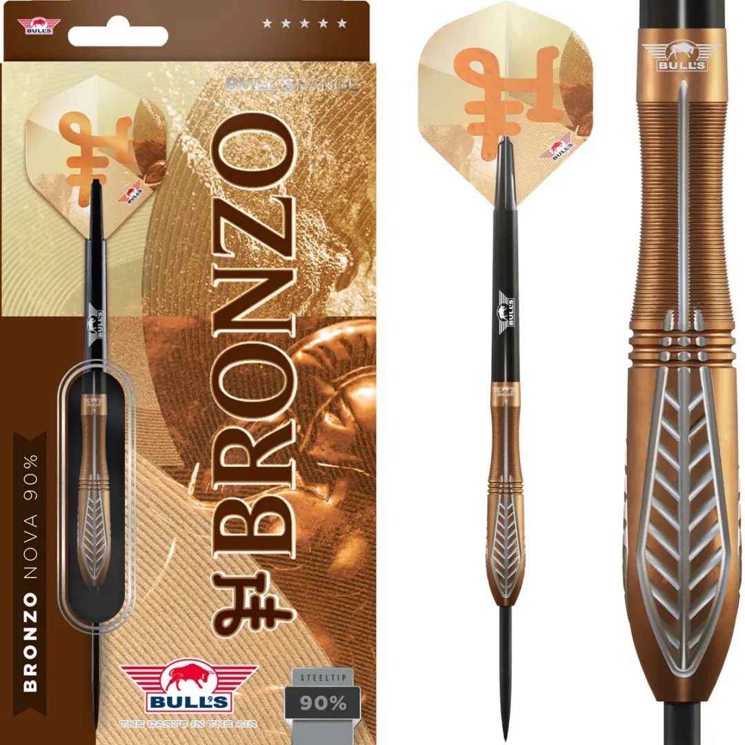 Bull's Bronzo Nova Dartpijlen 3 Stuks - Brons