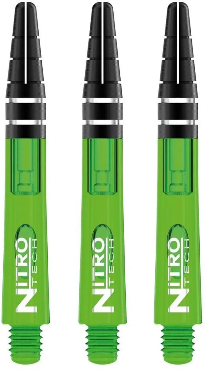 Red Dragon Nitrotech Green Dart Shafts TC657 - 3 Stuks