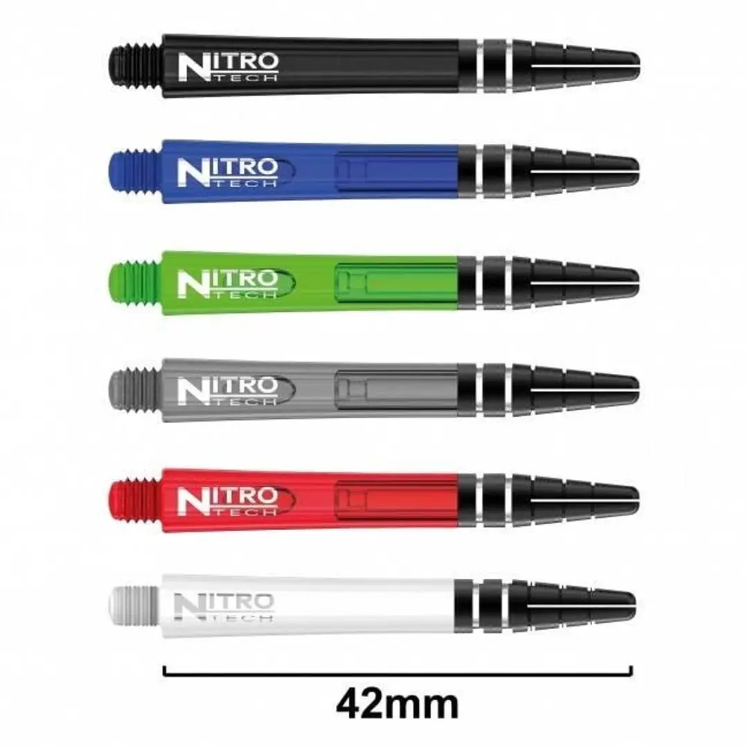Red Dragon Nitrotech Green Dart Shafts TC657 - 3 Stuks