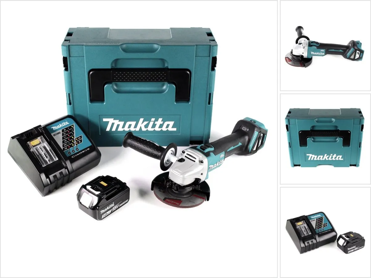 Makita DGA 511 RF1J Haakse Slijper 125mm