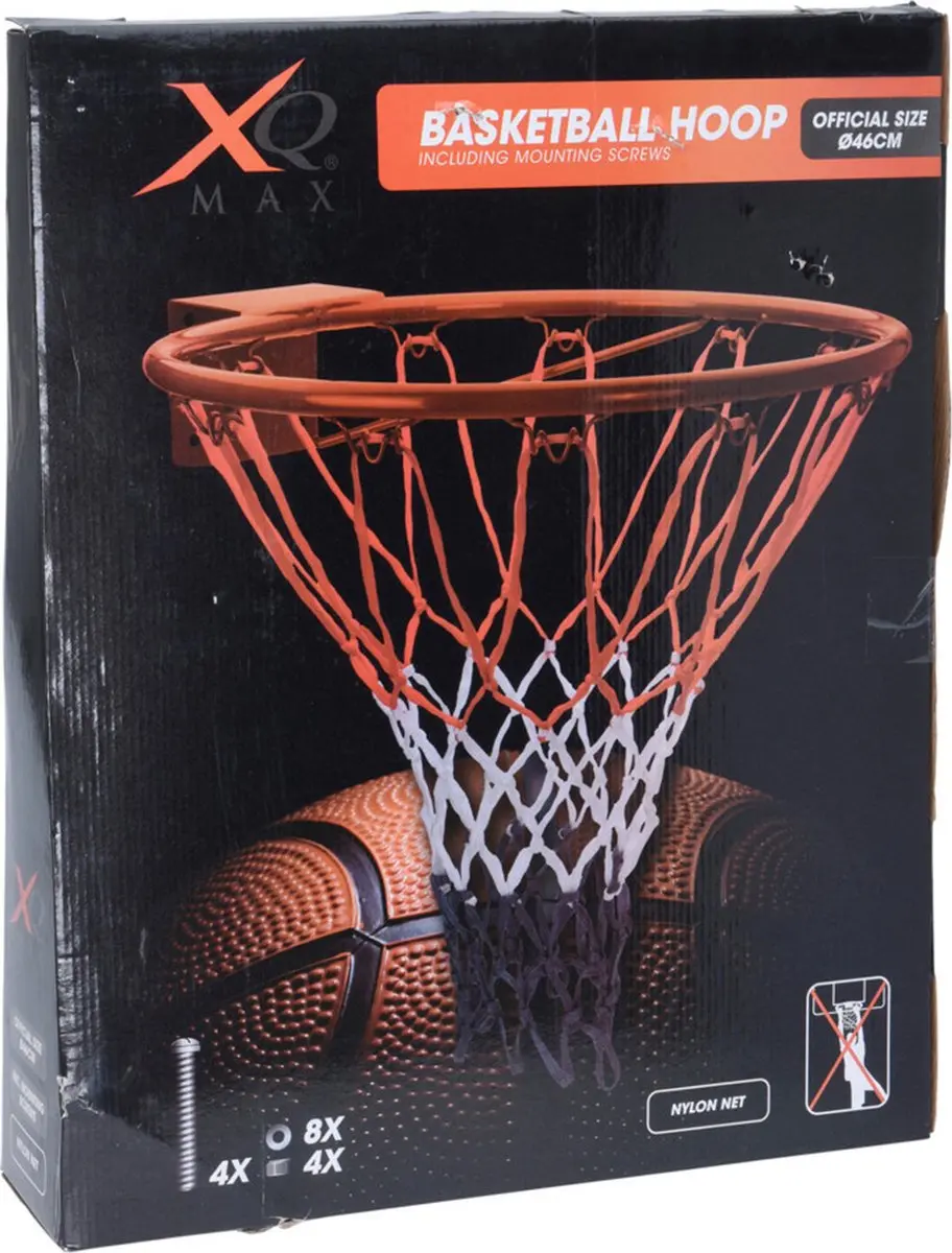 XQMax Luxe Basketbalring 46cm - 3-delig Multi