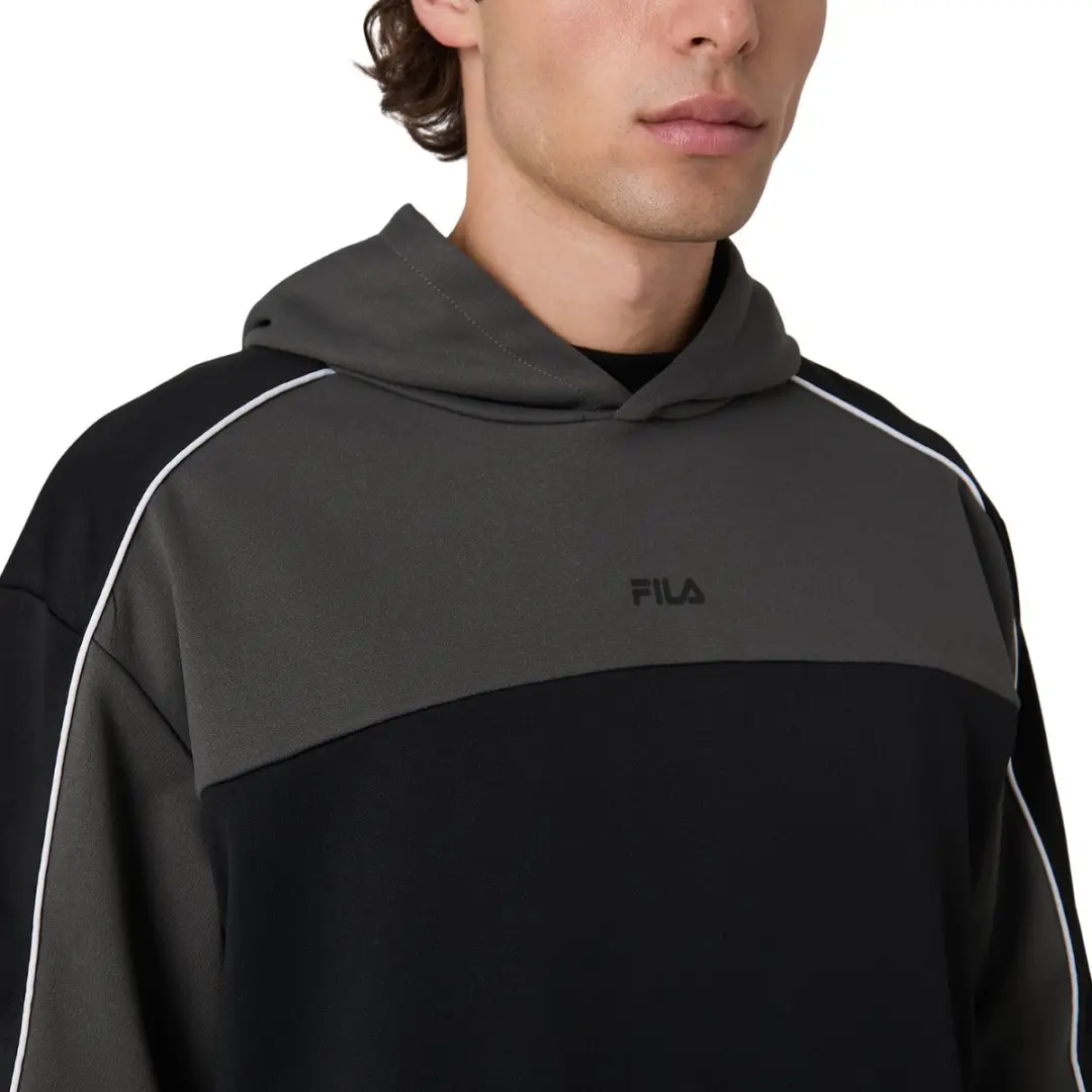 Fila Rivoli Heren Sporttrui - Maat M - Zwart-Grijs