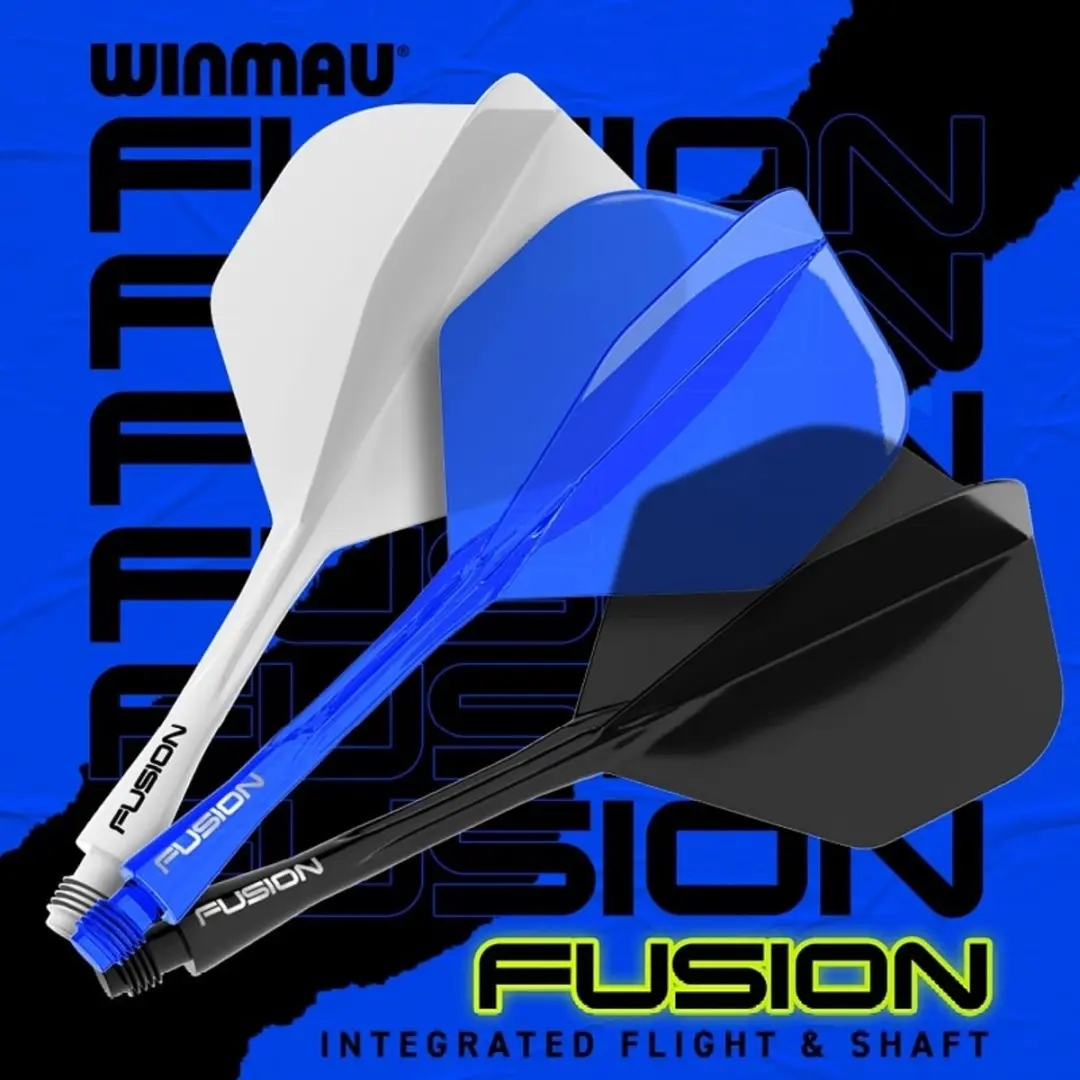 Winmau Fusion Azure Blue Dart Flights 3 Stuks