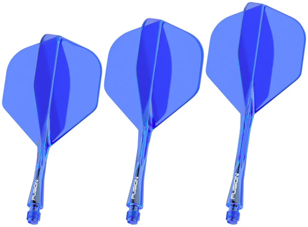 Winmau Fusion Azure Blue Dart Flights 3 Stuks - afbeelding 6 van 6