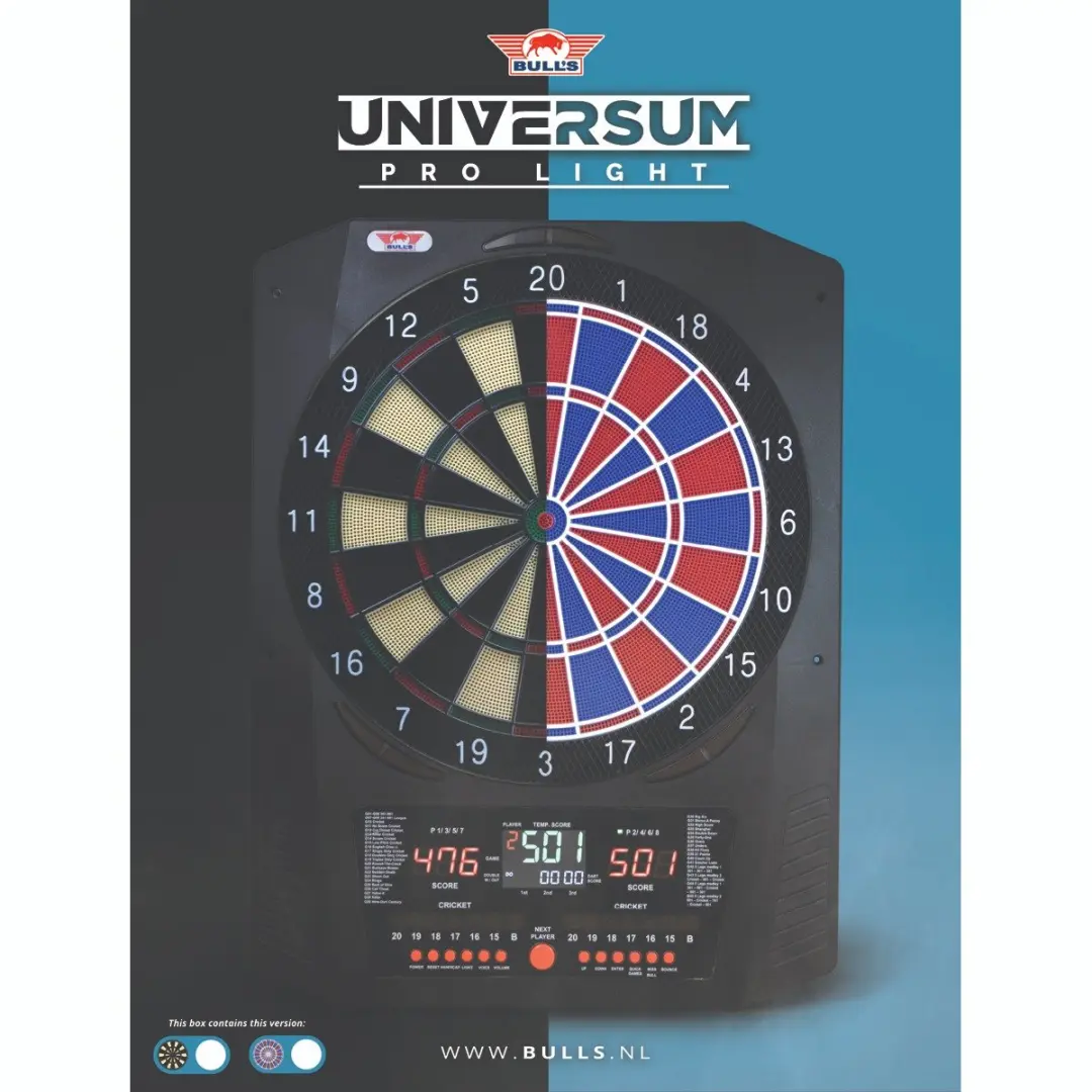 Bull's Universum Pro L Softtip Board BU-68009 - 46cm - Zwart/Wit