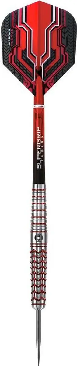 Harrows Plexus Steeltip 25gr - 3 Stuks - Zilver/Rood
