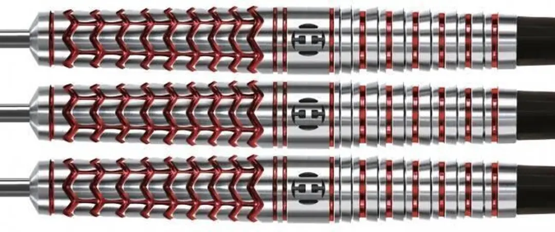 Harrows Plexus Steeltip 25gr - 3 Stuks - Zilver/Rood