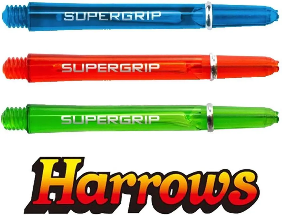 Harrows Tri Pack Supergrip Medium 191418 - 3 Stuks - Groen/Rood/Blauw