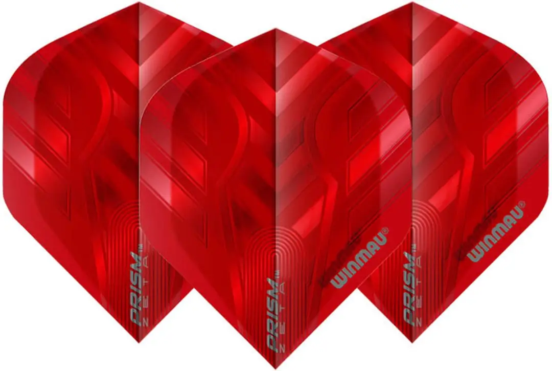 Winmau Prism Zeta Dart Flights - 3 Stuks - Rood